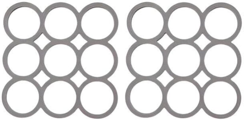 Heat Resistant Table Mat - Multipurpose Silicone Protector with Non Slip Base, Ideal for Hot Cookware, Supporting Hot Cups and Pans, Promotes Safety and Surface Longevity (2PCS)